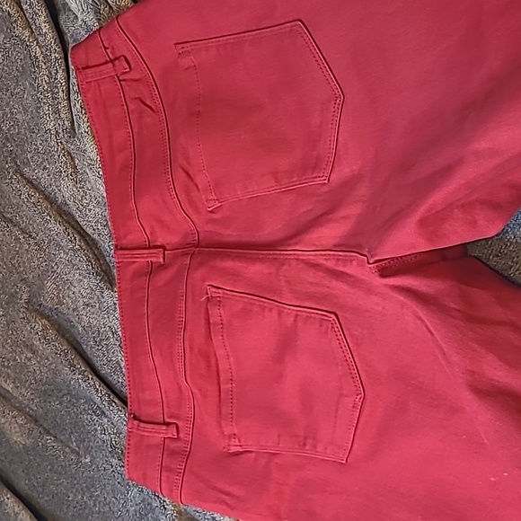WAS $45. JEANS High Waist Skinny Ankle Denim Stretch Jeans Raspberry - Picture 11 of 13